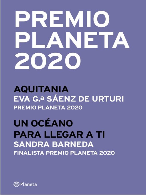 Title details for Premio Planeta 2020 by Eva García Sáenz de Urturi - Wait list